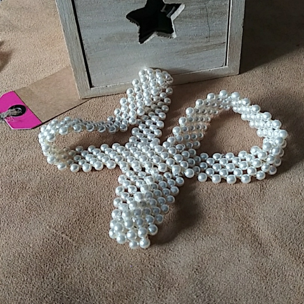 Pearl Stretch Band Necklace